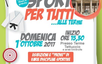 FESTIVAL DELLA SALUTE, IL COMUNE DI MONTECATINI PUNTA SUGLI EVENTI SPORTIVI CON PINOCCHIO BIKE SCHOOL E SPORT PER TUTTI