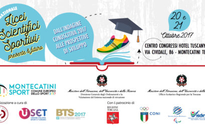 LICEI SCIENTIFICI AD INDIRIZZO SPORTIVO:  A MONTECATINI IL PRIMO CONVEGNO NAZIONALE 20/21 OTTOBRE