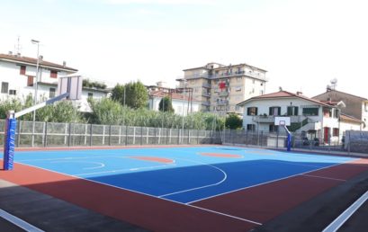 INAUGURATO IL NUOVO PLAYGROUND DEL PALAVINCI. UNA TARGA IN RICORDO DEL GIOVANE ROBERTO FERA