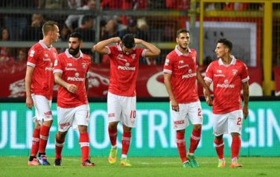 Il Perugia Calcio in visita in Municipio durante il ritiro in città